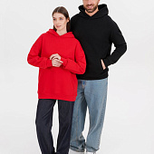 Худи оверсайз унисекс Outshine, красное