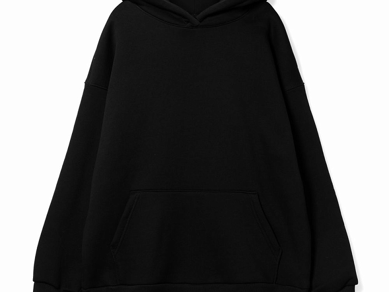 Худи оверсайз унисекс Go Easy, черное