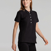 Рубашка поло женская Sunset, черная