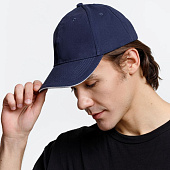 Бейсболка Buffalo, темно-синяя с белым