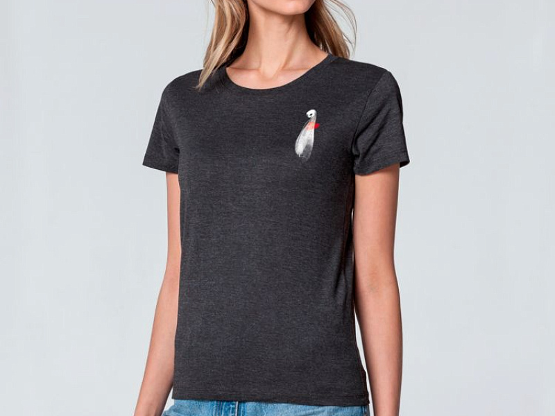 Футболка женская Ghost of Love, черная