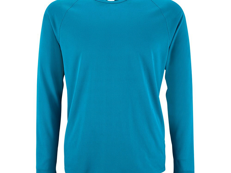 Футболка с длинным рукавом Sporty LSL Men, ярко-бирюзовая