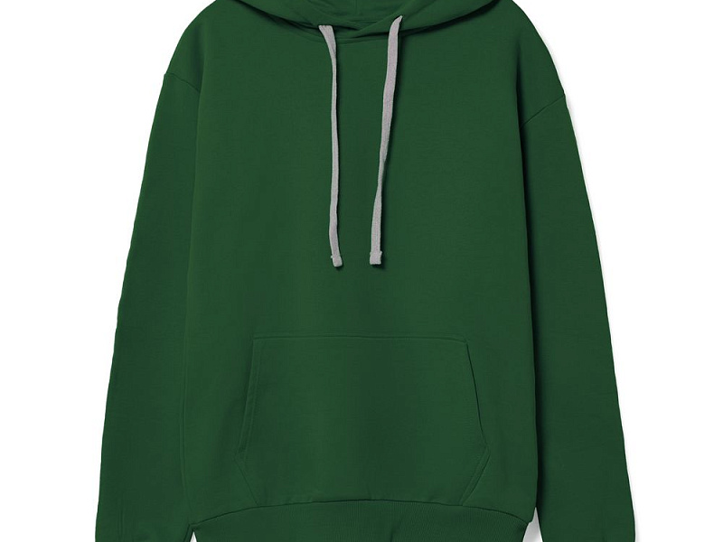 Толстовка с капюшоном Unit Kirenga Heavy, темно-зеленая