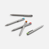 Ручка шариковая Prodir DS1 TMM Dot, серая с голубым