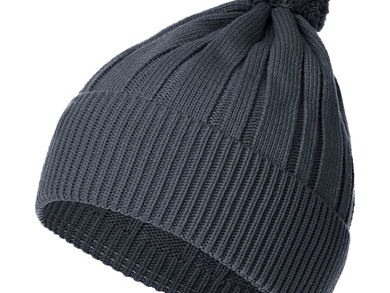 Шапка Knit Beat, серая (графит)