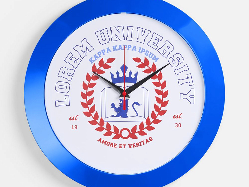 Часы настенные Vivid Large, синие