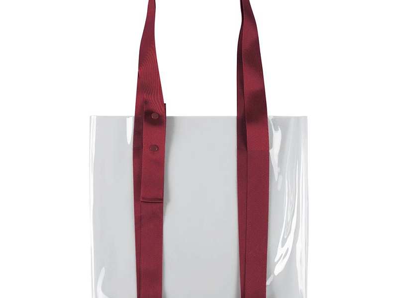 Шопер Clear Fest, прозрачный с красными ручками