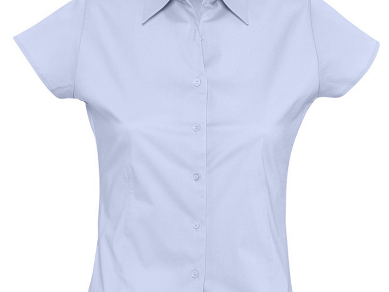 Рубашка женская с коротким рукавом Excess, голубая