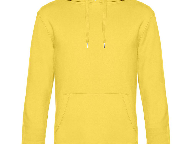 Толстовка с капюшоном унисекс King, желтая