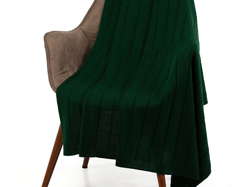 Плед Bambolay, темно-зеленый