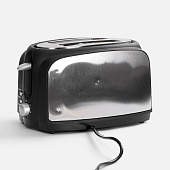 Электрический тостер Postre, серебристо-черный