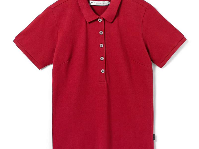 Рубашка поло женская Sunset, красная