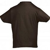 Футболка детская Imperial Kids, шоколадно-коричневая