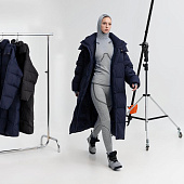 Пуховик унисекс Kapsula, серый