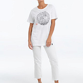 Футболка «Качели», белая