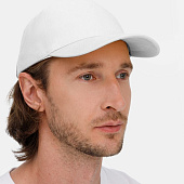 Бейсболка Long Beach, белая