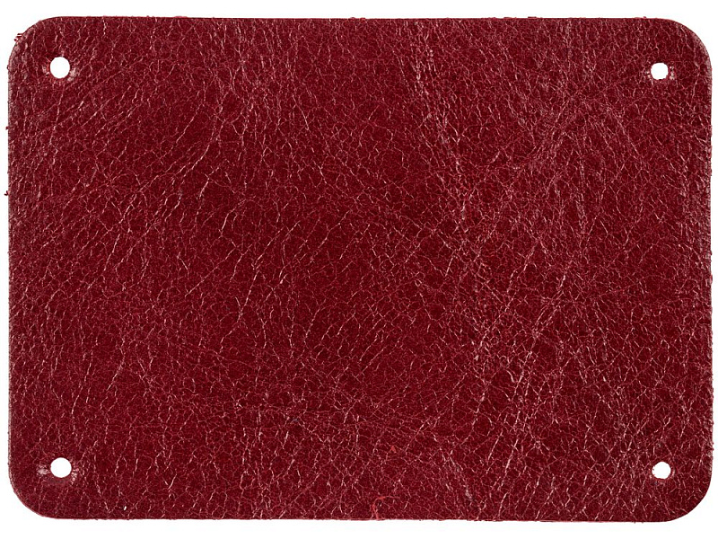 Лейбл кожаный Beta, XL, красный
