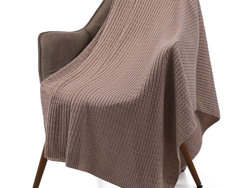 Плед Slumberland, бежевый меланж