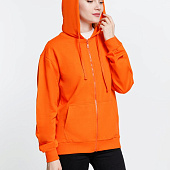 Толстовка на молнии с капюшоном Siverga 2.0, оранжевая