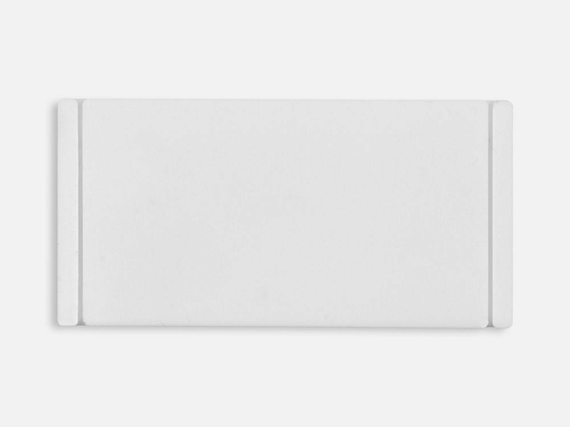 Лейбл из ПВХ Dzeta, XS, белый