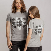 Футболка женская «Подсознательность», серый меланж