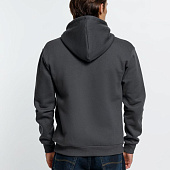 Толстовка на молнии с капюшоном Siverga Heavy, темно-серая (графит)