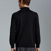 Рубашка поло мужская с длинным рукавом Terrazzo, черная