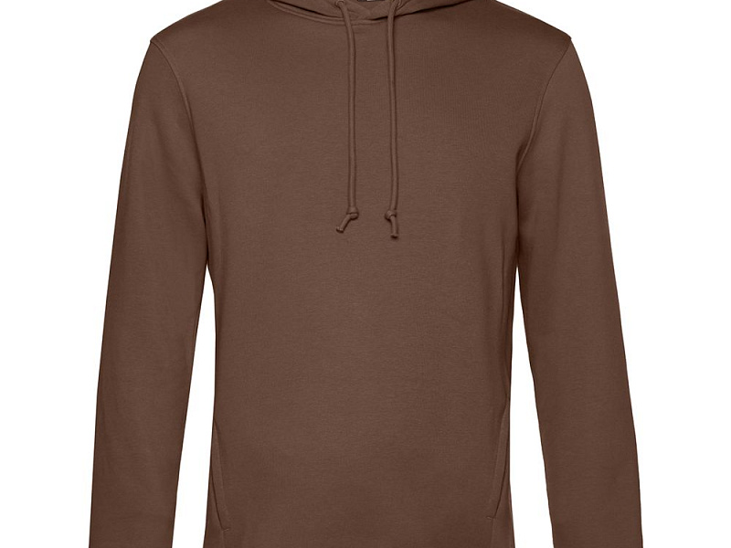 Толстовка с капюшоном унисекс BNC Inspire (Organic), коричневая (мокко)