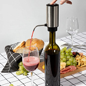 Электрический аэратор-дозатор для вина Tuoretta, серебристый