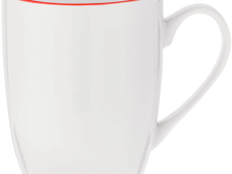 Кружка Simmy, белая с красным