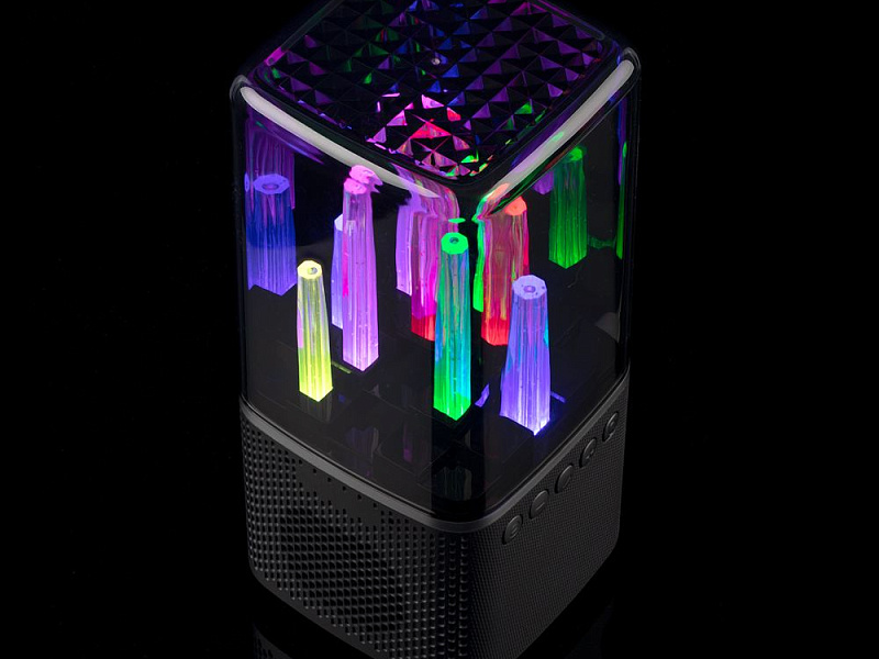 Беспроводная колонка с подсветкой citySound, черная