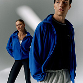 Куртка флисовая унисекс Fliska, ярко-синяя