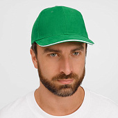 Бейсболка Buffalo, ярко-зеленая с белым