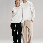 Свитшот унисекс Vozduh, молочно-белый