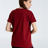 Футболка A God is High, гранатово-красная