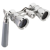 Театральный бинокль-лорнет Broadway 325E, серебристый