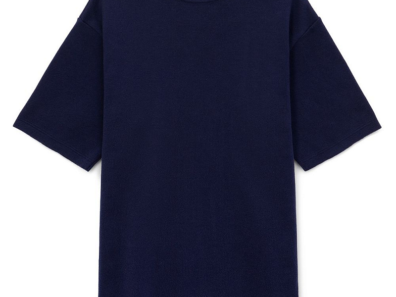 Джемпер с коротким рукавом Siluetti Volumica, темно-синий