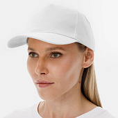 Бейсболка Long Beach, белая