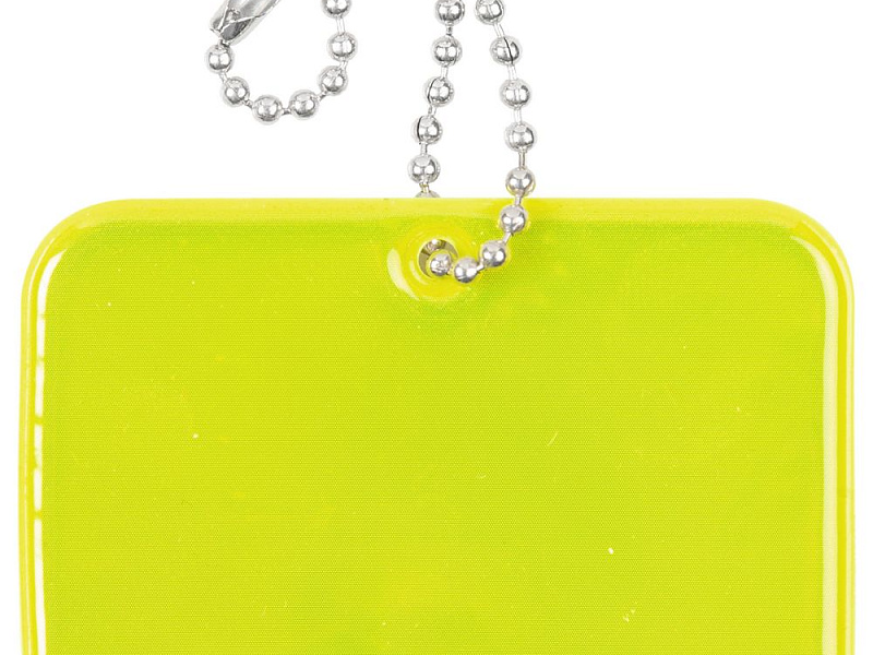 Светоотражатель Spare Care, прямоугольник, желтый неон