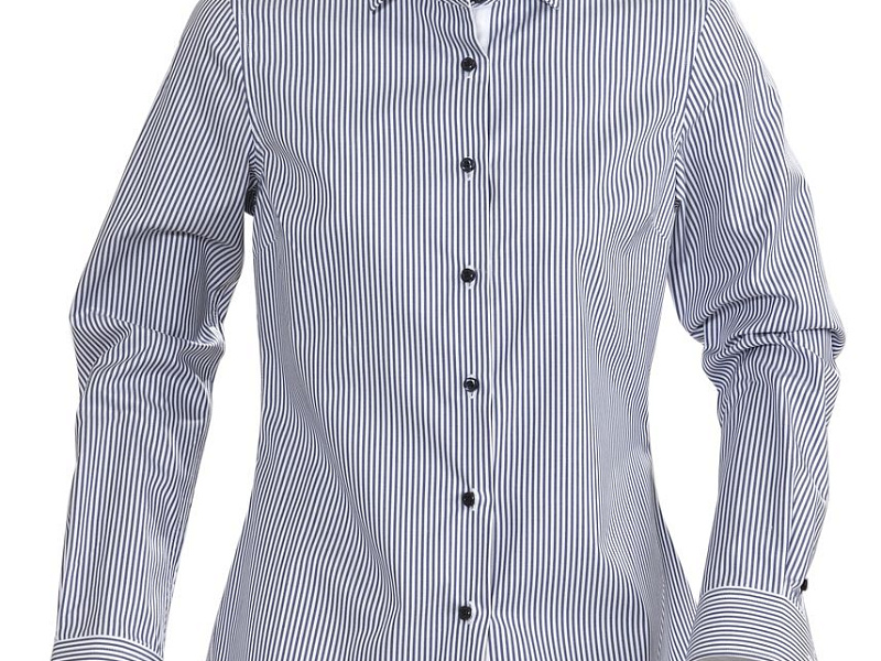 Рубашка женская в полоску Reno Ladies, темно-синяя