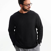 Лонгслив унисекс Siluetti Fuori, черный