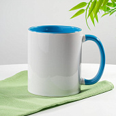 Кружка Promo Plus для сублимационной печати, светло-голубая