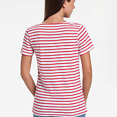 Футболка женская Grand Granat New, белая с красным