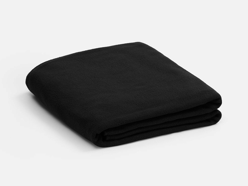 Флисовый плед Warm&Peace XL, черный