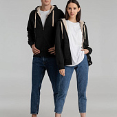 Толстовка унисекс на молнии Sherpa 280, черная