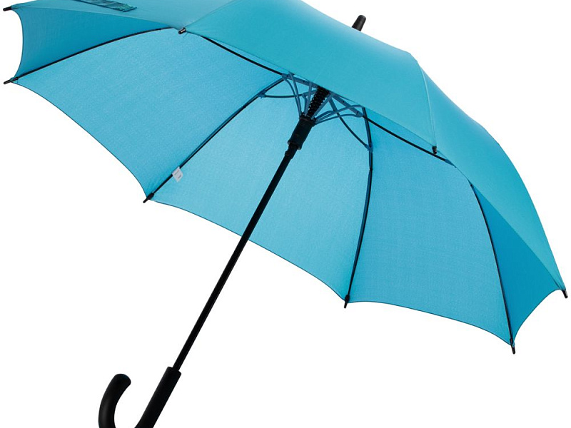 Зонт-трость Undercolor с цветными спицами, бирюзовый