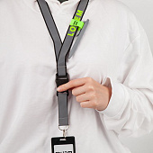 Лента светоотражающая Interlevel, красная с серым