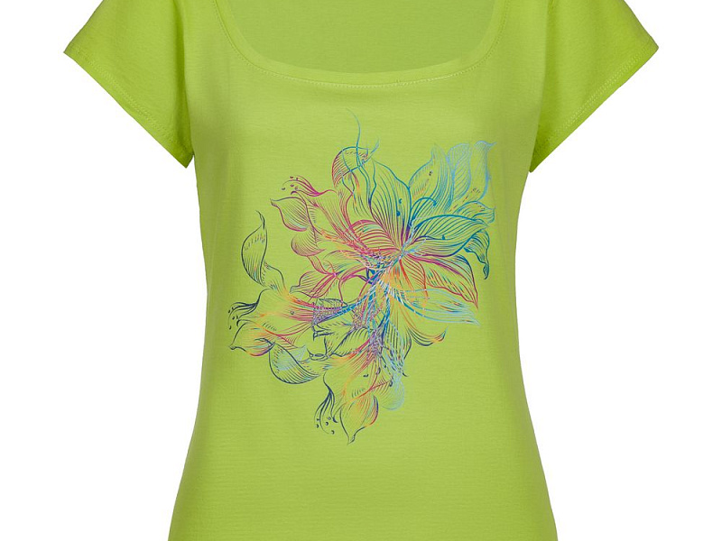 Футболка женская Vibrance, зеленое яблоко