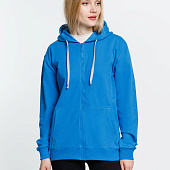 Толстовка на молнии с капюшоном Siverga, бирюзовая