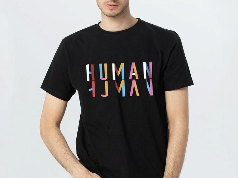 Футболка Human, черная
